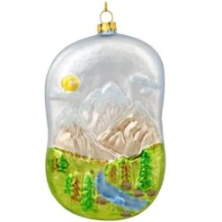 Personalized Mountain View Glass Ornament -Holiday Decoration Store 1170765 web 3