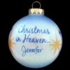 Personalized Christmas In Heaven Sparkle Glass Ornament 2 Personalized Christmas In Heaven Sparkle Glass Ornament -Holiday Decoration Store 1171977 web 1.default