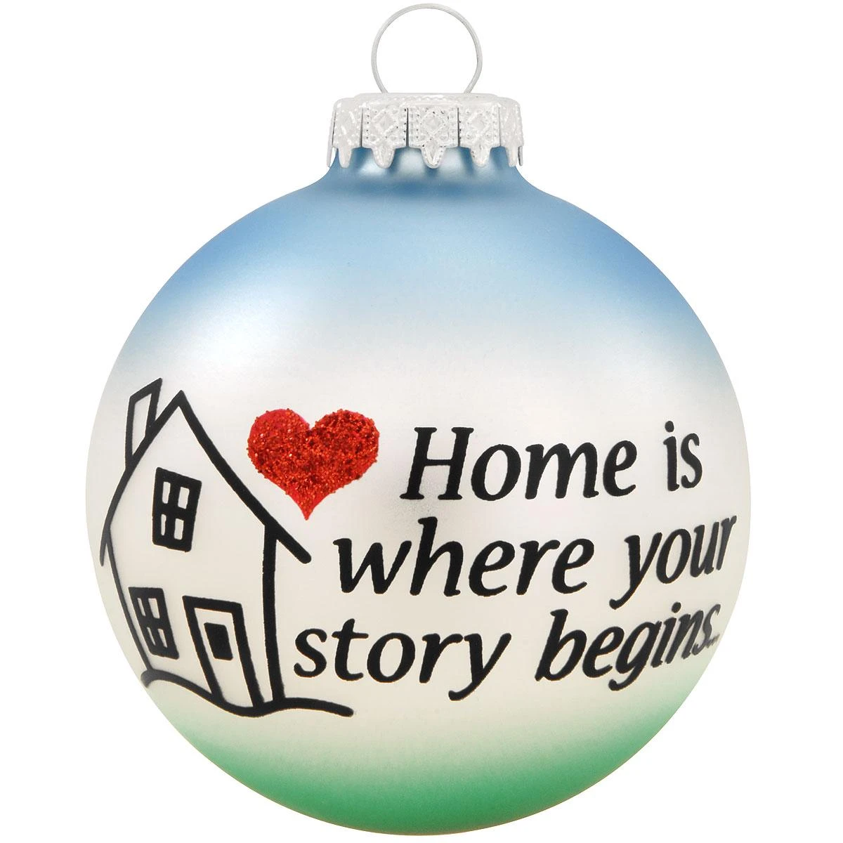 Home Is Where Story Begins Three-Tone Glass Ornament 3 Home Is Where Story Begins Three-Tone Glass Ornament