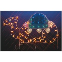 Silhouette Camel Lighted LED Wire-Frame Shape