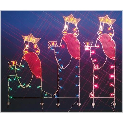 Silhouette Three Kings Lighted LED Wire-Frame Shape -Holiday Decoration Store 1172429 web 1.default