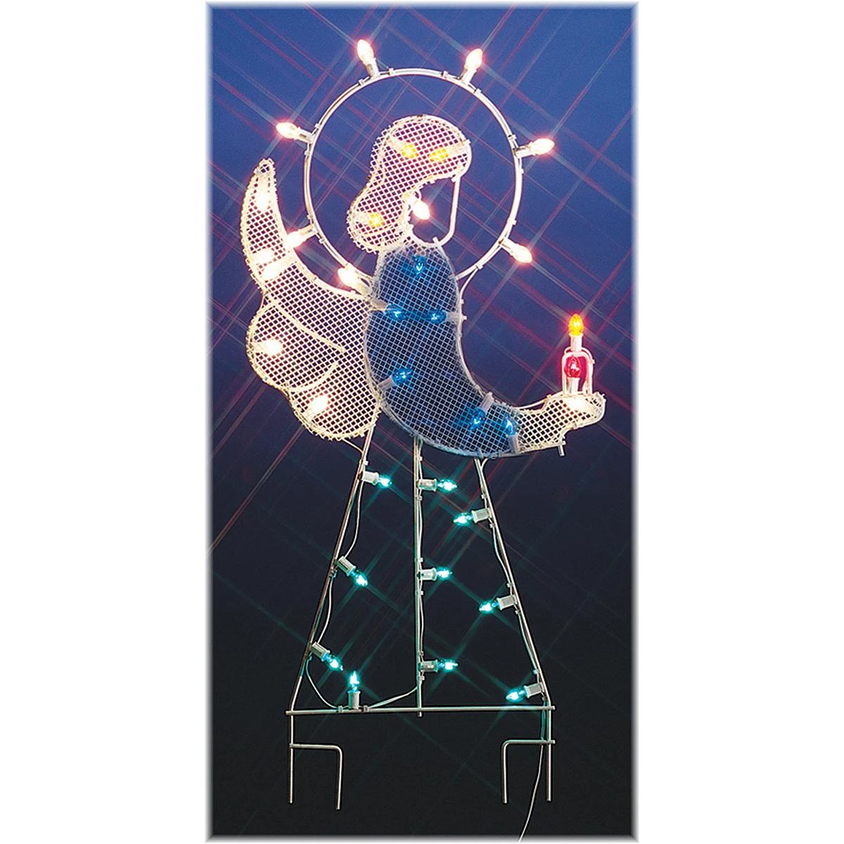Silhouette Angel Lighted LED Wire-Frame Shape 3 Silhouette Angel Lighted LED Wire-Frame Shape