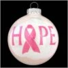 Hope Ribbon Design White Sparkle Ornament 2 Hope Ribbon Design White Sparkle Ornament -Holiday Decoration Store 1173295 web 1.default