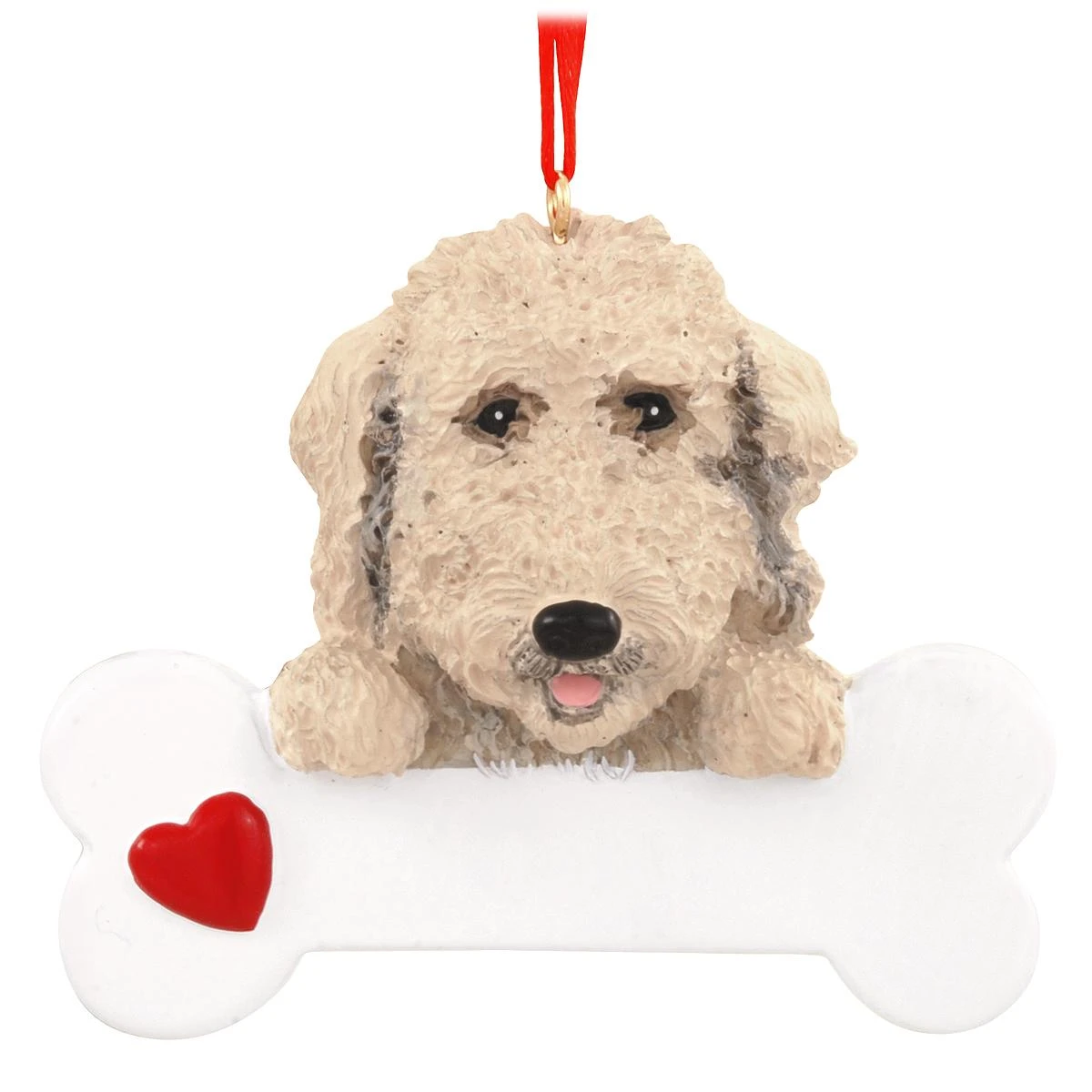 Personalized Labradoodle With Bone Ornament 4 Personalized Labradoodle With Bone Ornament - Image 2