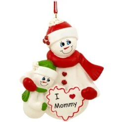 Personalized I Love Mommy With 1 Child Ornament 6 Personalized I Love Mommy With 1 Child Ornament -Holiday Decoration Store 1173412 web 2