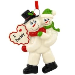 Personalized I Love Daddy With 1 Child Ornament -Holiday Decoration Store 1173414 web 2