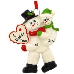 Personalized I Love Daddy With 1 Child Ornament -Holiday Decoration Store 1173414 web 3