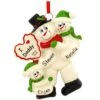 Personalized I Love Daddy With 2 Children Ornament