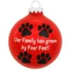 Our Family Has Grown By Four Feet Glass Ornament -Holiday Decoration Store 1174241 web 1.default
