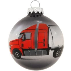 Personalized Semi Truck And Trailer Round Glass Ornament 7 Personalized Semi Truck And Trailer Round Glass Ornament -Holiday Decoration Store 1175028 web 3