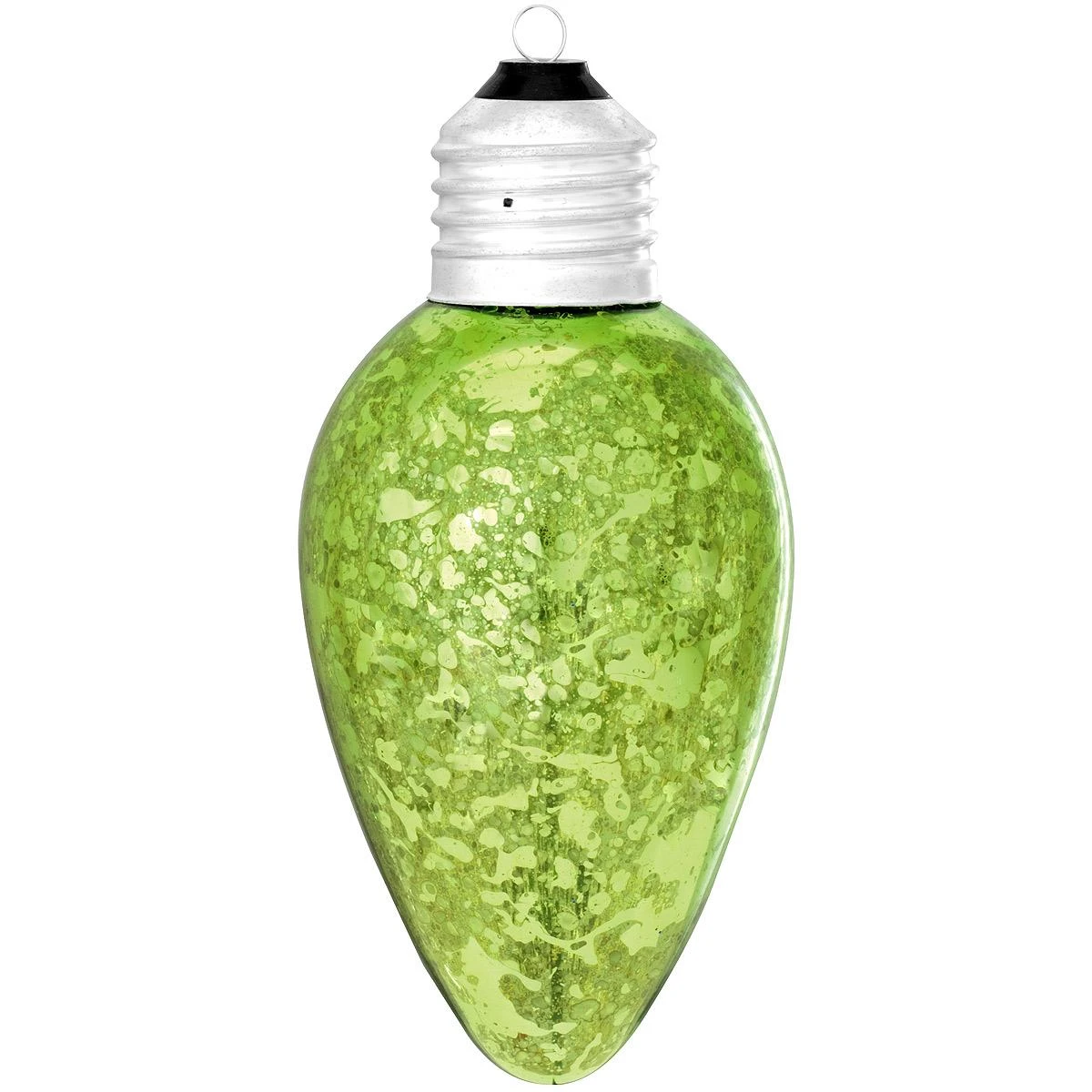 Personalized Green Light Bulb Glass Ornament 4 Personalized Green Light Bulb Glass Ornament - Image 2