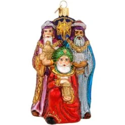 Three Wise Men Glass Ornament
