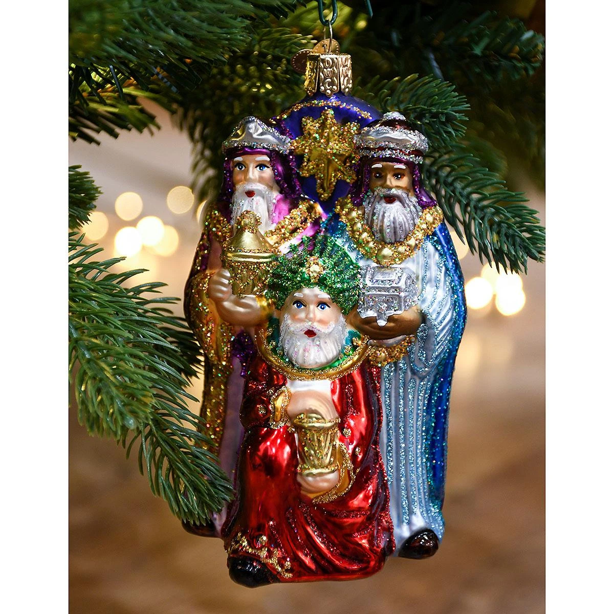 Three Wise Men Glass Ornament 4 Three Wise Men Glass Ornament - Image 2