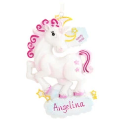 Personalized Unicorn Ornament