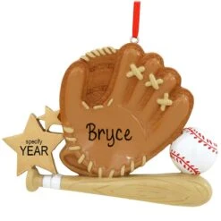 Personalized Baseball Glove Ornament