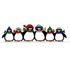 Personalized Penguin Family Of 6 Glass Sparkle Ornament 8 Personalized Penguin Family Of 6 Glass Sparkle Ornament -Holiday Decoration Store 1178751 web 3