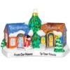 Personalized From Our House To Your House Formed Glass Ornament