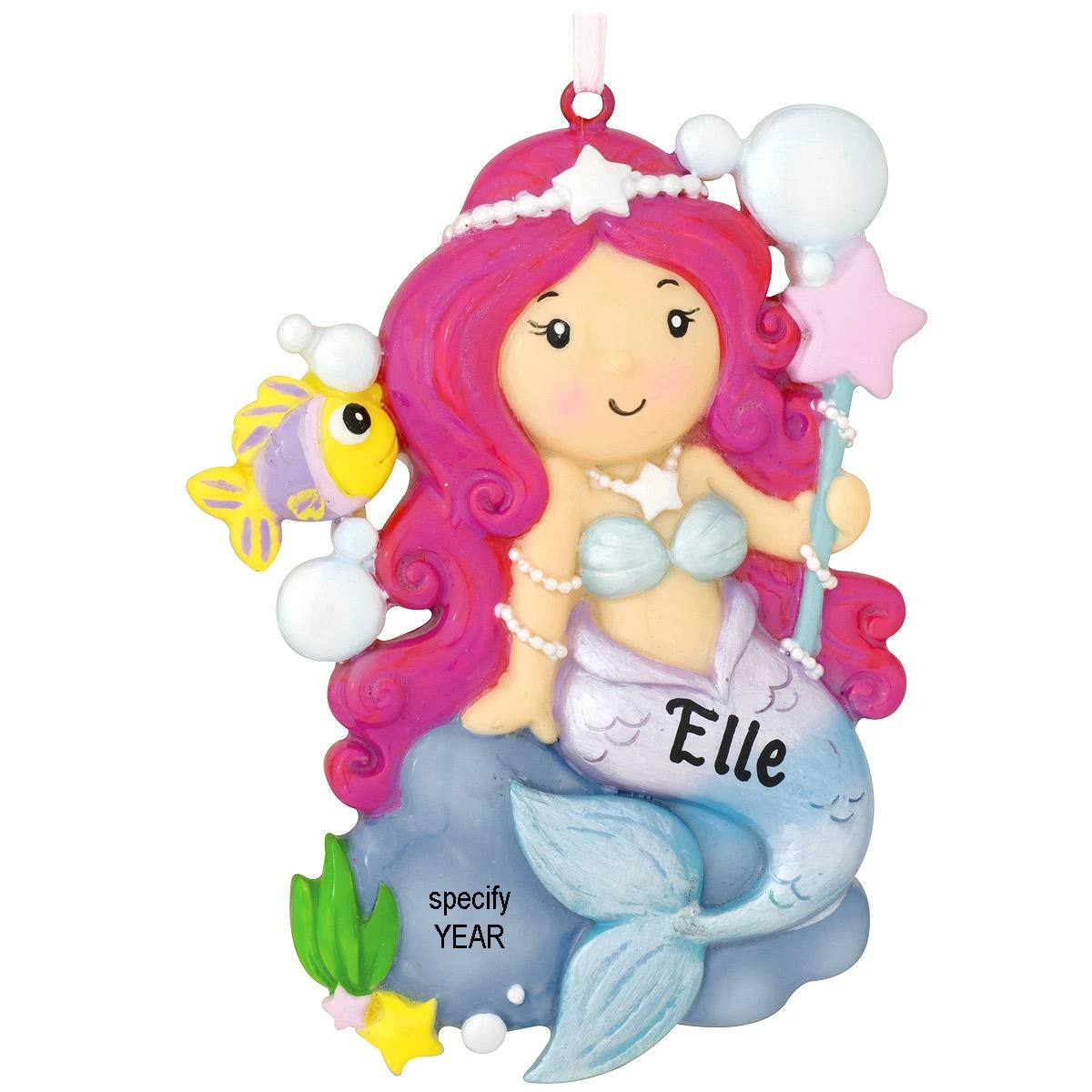Personalized Mermaid Ornament 3 Personalized Mermaid Ornament
