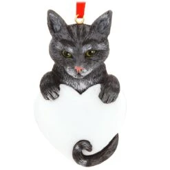 Personalized Gray Tabby Cat Ornament -Holiday Decoration Store 1180373 web 2