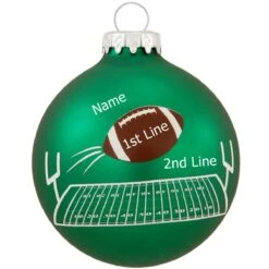 Personalized Football Over Field Glass Ornament -Holiday Decoration Store 1180678 web 3