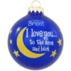 Personalized I Love You To The Moon And Back Glass Ornament -Holiday Decoration Store 1181285 web 1.default