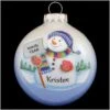 Personalized Snowman With Shovel Sparkle Glass Ornament -Holiday Decoration Store 1181563 web 1.default