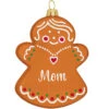 Personalized Gingerbread Mom Glass Ornament 1 Personalized Gingerbread Mom Glass Ornament -Holiday Decoration Store 1182253 web 1.default