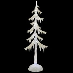 14 Inch Acrylic Tree With Snow LED Display