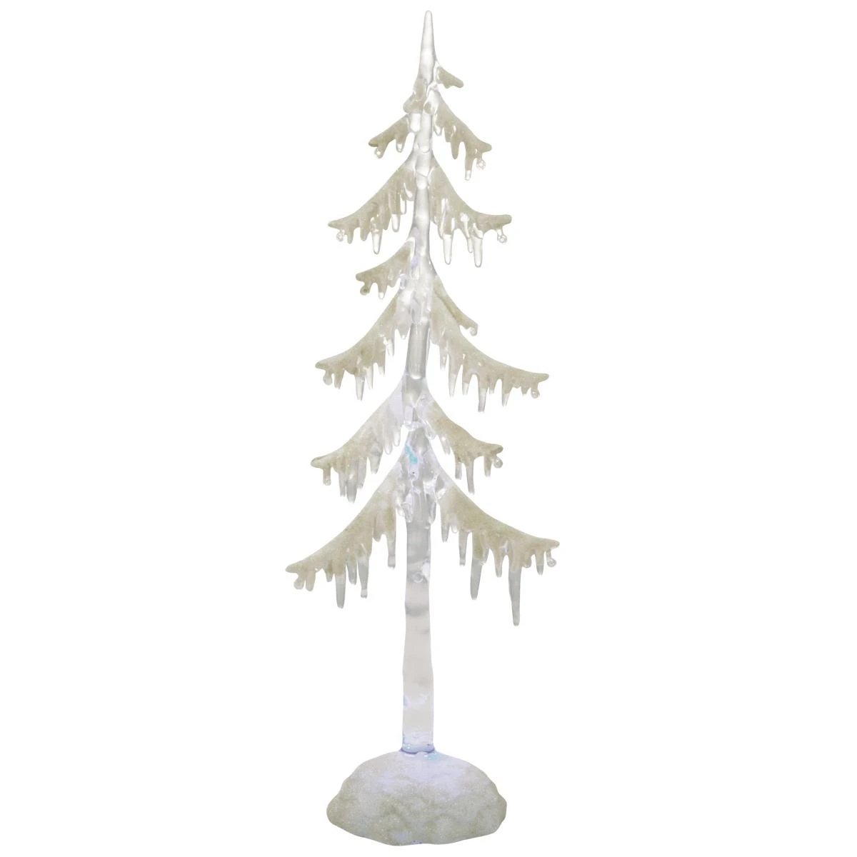 14 Inch Acrylic Tree With Snow LED Display 3 14 Inch Acrylic Tree With Snow LED Display - Image 2