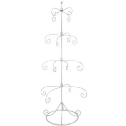 32 Inch Chrome 16 Ornament Stand