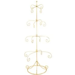32 Inch Brass 16 Ornament Stand