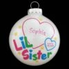Personalized Lil Sister Glass Sparkle Ornament -Holiday Decoration Store 1186171 web 1.default