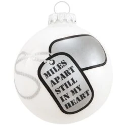 Personalized Miles Apart Still In My Heart Glass Ornament 5 Personalized Miles Apart Still In My Heart Glass Ornament -Holiday Decoration Store 1186186 web 2