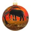 Elephant Silhouette Glass Ornament -Holiday Decoration Store 1186293 web 1.default