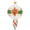 Clear Glass Ornament With Poinsettias And Swirls -Holiday Decoration Store 1187102 web 1.default