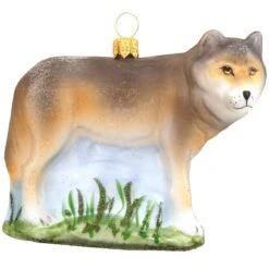 Wolf Glass Ornament