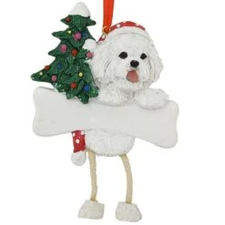 Personalized Bichon Frise Ornament With Dangling Legs 5 Personalized Bichon Frise Ornament With Dangling Legs -Holiday Decoration Store 1187369 web 2