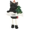 Personalized Black Cat Ornament With Dangling Legs -Holiday Decoration Store 1187379 web 1.default
