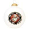 US Marine Corps Teresa Thibault Glass Ornament