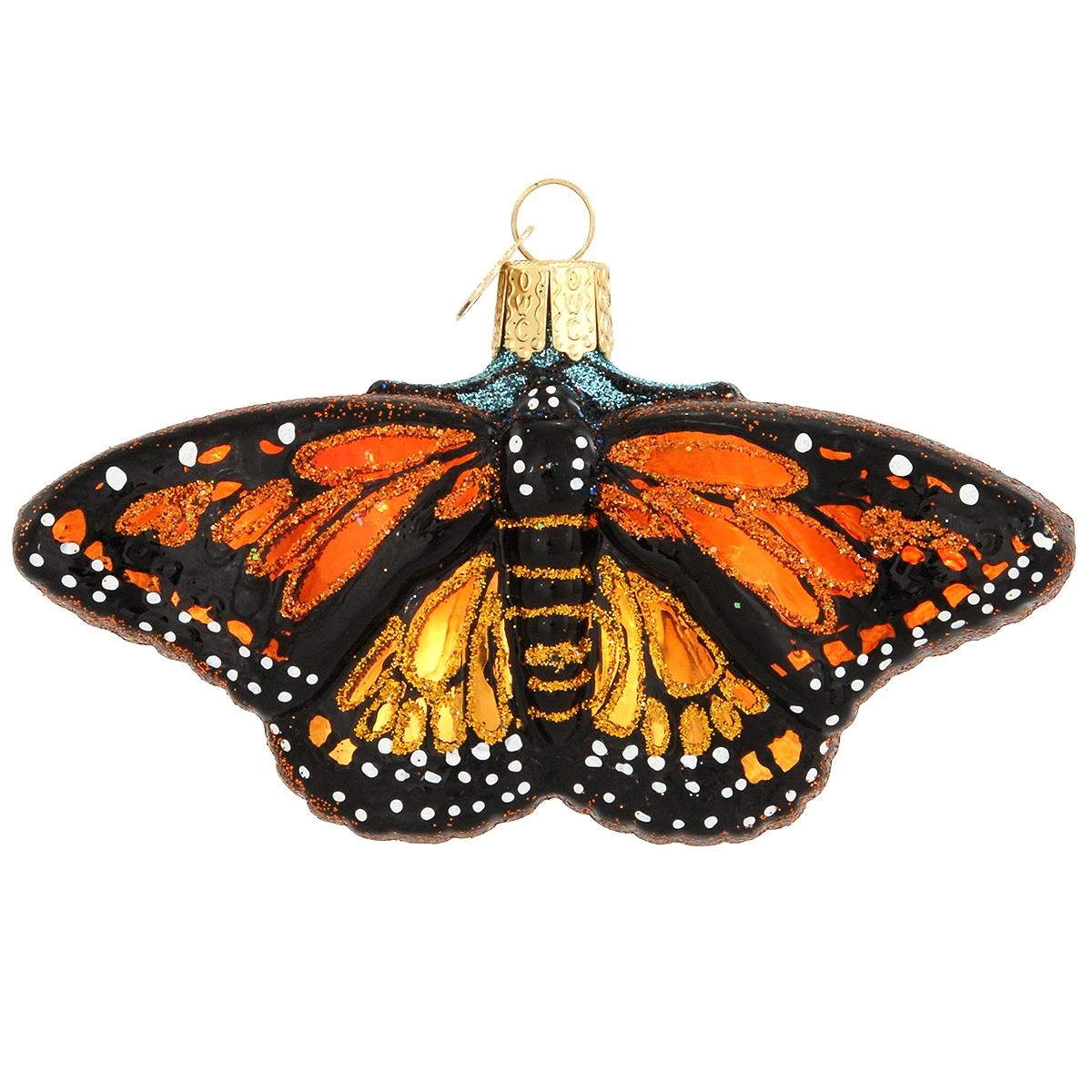 Monarch Butterfly Glass Ornament 3 Monarch Butterfly Glass Ornament