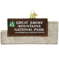 Great Smoky Mountains National Park Glass Ornament