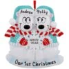 Personalized Polar Bear Couple With Snowflake Ornament 2 Personalized Polar Bear Couple With Snowflake Ornament -Holiday Decoration Store 1192781 web 1.default