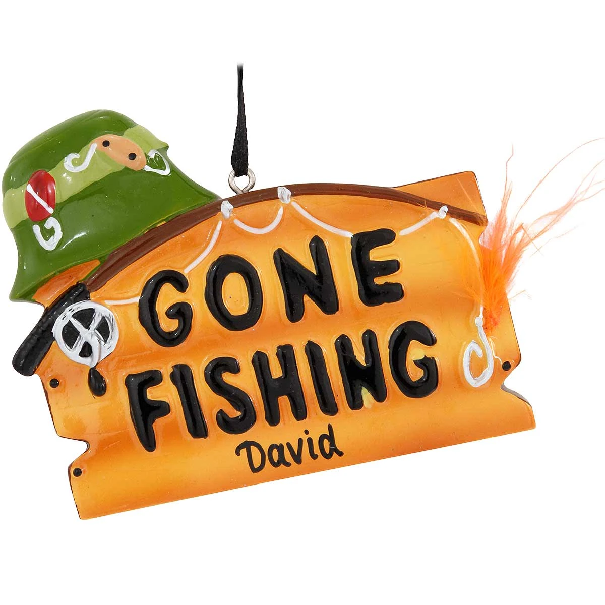 Personalized Gone Fishing Ornament 3 Personalized Gone Fishing Ornament