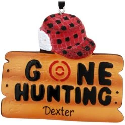 Personalized Gone Hunting Ornament