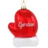 Personalized Glass Red Mitten Ornament -Holiday Decoration Store 1193449 web 1.default