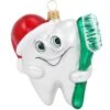 Tooth With Toothbrush Glass Ornament -Holiday Decoration Store 1193666 web 1.default