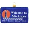 Michigan Welcome Sign Glass Ornament -Holiday Decoration Store 1193757 web 1.default