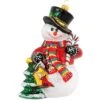 Snowman With Christmas Tree And Bird House Glass Ornament -Holiday Decoration Store 1193872 web 1.default