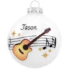 Personalized Guitar With Music Staff And Stars Glass Ornament 1 Personalized Guitar With Music Staff And Stars Glass Ornament -Holiday Decoration Store 1194202 web 1.default