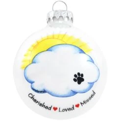 Personalized Pet Memorial Glass Ornament With Cherished Love Missed 5 Personalized Pet Memorial Glass Ornament With Cherished Love Missed -Holiday Decoration Store 1194215 web 2